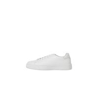 JACK & JONES Baskets en Cuir pour Homme Jfwstockholm Ln, Blanc éclatant., 43 EU