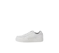 JACK & JONES Baskets Jfwbrad Cupsole Noos pour Homme, White Detail Leather, 40 EU