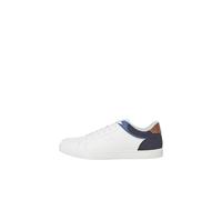 JACK & JONES Baskets Jfwjordan Sn pour Homme, Bright White Detail Navy Blazer Coronet Blue, 41 EU