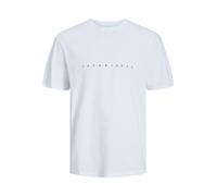 JACK & JONES T-Shirt 'JJEstar' bleu marine / blanc cassé, Taille XXL