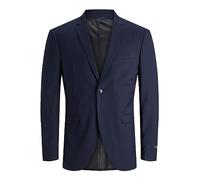 Jack & Jones Blazer Einreihig pour Homme Coupe Super Slim, Bleu Marine, 36