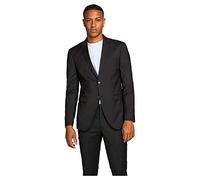 JACK & JONES Blazer pour Homme Jprfranco Super Slim Fit Blazer à Simple Boutonnage, Noir, 56