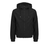 JACK & JONES - Blouson à Manches Longues Noir uni avec Une Coupe Droite et Un col à Capuche - Taille s
