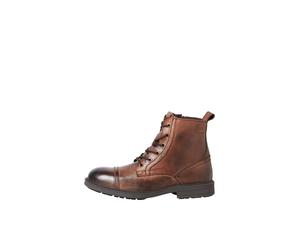 JACK & JONES Bottines à lacets 'Howard' cognac, Taille 43