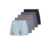 Jack & Jones Boxers Milano pour homme - Lot de 5 tissés Bleu chambray Taille L