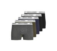 JACK & JONES Boxers 5-Pack Essentials Slip Court sous-Vêtements Imprimé Marque Design JACBASIC, Couleurs:Multi-Colore, Taille de Pantalon:XXL