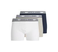 JACK & JONES Boxers bleu marine / gris clair / noir / blanc, Taille S