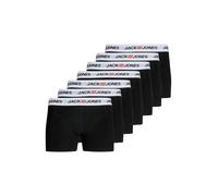 JACK & JONES Boxers 'JACCorp Old' gris / rouge foncé / noir / blanc, Taille S