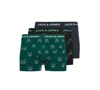 JACK & JONES Boxers 'JACDENIM DOG' bleu marine / vert foncé / noir / blanc, Taille XL