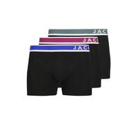 JACK & JONES Boxers 'JACEASTON' bleu roi / émeraude / noir / blanc, Taille L