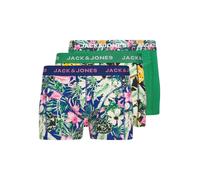 JACK & JONES Boxers 'JACFRED FLAMINGO' bleu marine / vert / rose ancienne / noir, Taille XXL