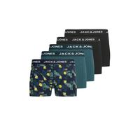 JACK & JONES 5 Pack Jacjake Lemon Trunks Lot de 5 Boxers, Noir, Hommes