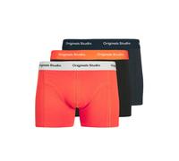 JACK & JONES 3 Pack Jacvesterbro Solid Trunks Lot de 3 Boxers Noos, Noir, Hommes