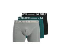 JACK & JONES Boxers 'JJSense' bleu fumé / sapin / noir / blanc, Taille M