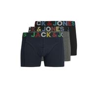 JACK & JONES Lot de 3 Shorts pour Homme - Grande Taille, Gris foncé mélangé/Bleu Marine, L