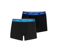 JACK & JONES Boxers 'Rich' bleu roi / noir / blanc, Taille L