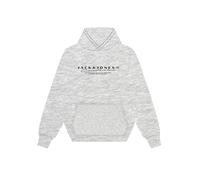 JACK & JONES Branding Hood Jcopoint Sweat à Capuche avec Logo de la Marque FST, Blanc-Gris, M Homme