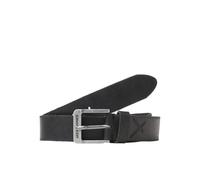 JACK & JONES Ceinture JACROCK en cuir véritable perforée Noir Taille 95