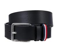 Jack & Jones Ceinture homme JACESPO 100% cuir boucle métal Noir 80 cm