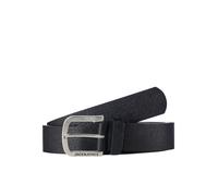 JACK & JONES Ceinture 'HARRY' noir / argent, Taille 135