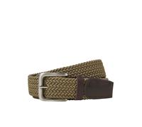 JACK & JONES Ceinture 'JACSPRING' marron / olive, Taille 105