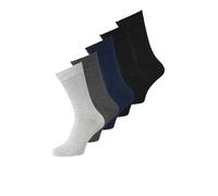 JACK & JONES Chaussettes bleu foncé / gris clair / noir, Taille 41-46