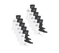 JACK & JONES Chaussettes de Tennis Homme 20er Paquet Socquettes Sport Élastique