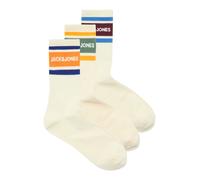 JACK & JONES Chaussettes 'JACNice' crème / bleu / vert / orange, Taille 41-46