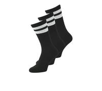 JACK & JONES Chaussettes 'JJTRAVIS' noir / blanc, Taille 41-46