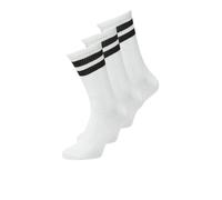 JACK & JONES Chaussettes 'JJTravis' noir / blanc, Taille 41-46