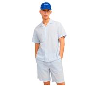 Jack & Jones Chemise à Manches Courtes Easter Palma Seersucker