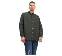 Jack & Jones Chemise Oxford Grande Taille Manches Longues Vert 7XL Homme