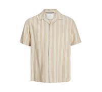 JACK & JONES Chemise De Vacances Relaxed Fit | Relaxed Fit, Rayures, Manches courtes, Fashion, Température maximale 40°C programme doux