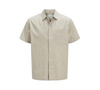 JACK & JONES Chemise De Vacances Relaxed Fit | Relaxed Fit, Uni, Manches courtes, Casual, Température maximale 40°C programme doux