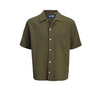 JACK & JONES Chemise De Vacances Relaxed Fit | Relaxed Fit, Uni, Manches courtes, Casual, Température maximale 40°C programme très doux