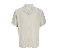 Jack & Jones Jeff Solid Resort Short Sleeve Shirt Beige XL Homme