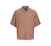 JACK & JONES Chemise écru / marron / rouille, Taille L