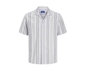 JACK & JONES Chemise gris clair / noir / blanc, Taille S