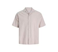 Jack & Jones Ebreeze Linen Blend Resort Short Sleeve Shirt Beige L Homme