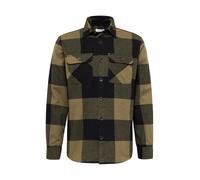 JACK & JONES Chemise 'JJEdarren' noisette / vert foncé / noir, Taille M