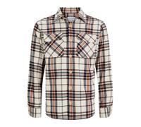 JACK & JONES Chemise 'JJEDarren' rouille / moka / noir, Taille XXL