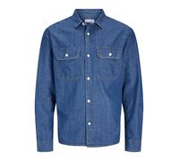 JACK & JONES Chemise 'JJETravis' bleu denim, Taille S