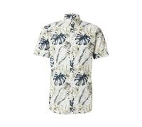 JACK & JONES Chemise 'JJHAWAII' bleu / kaki / blanc, Taille S