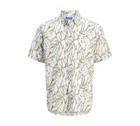 JACK & JONES Chemise 'JOSHUA' saphir / olive / blanc, Taille M