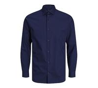Jack & Jones Chemise Jprblaparker L/S Noos Bleu marine Coupe ajustée XXL Homme