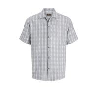 JACK & JONES Chemise 'JPRBLUtiago' bleu foncé / gris / blanc cassé, Taille L