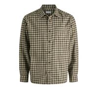 JACK & JONES Check Jjjames Ls Pls Mini T-Shirt à Carreaux, Vert Olive, 6XL Hommes
