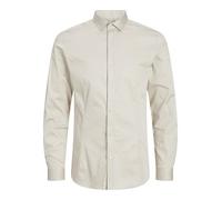 JACK & JONES Chemise pour Homme, Coupe ajustée, Moonbeam/Fit : Super Slim, L