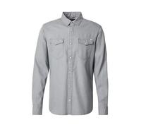 JACK & JONES Jjesheridan Shirt L/s, Chemise en Jean Homme, Gris (Light Grey Denim Fit:Slim), Large