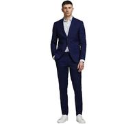Jack & Jones Costume JPRFRANCO Blazer croisé et pantalon Super Slim Fit Medieval Blue 52